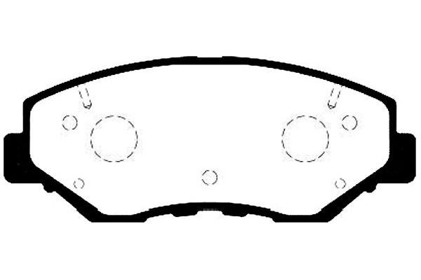 KAVO PARTS Комплект тормозных колодок, дисковый тормоз BP-2042